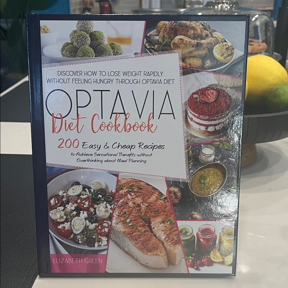 Optavia Diet Cookbook by Elizabeth Green - White & Pink Cover
